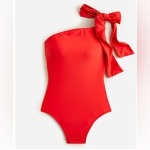 J.Crew Bow One Shoulder One Piece